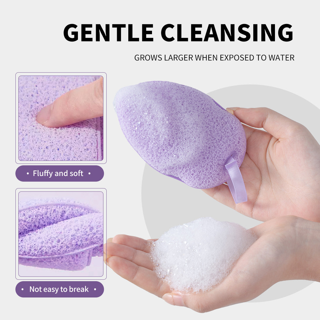 OPZI PureFoam Hydrophilic Cleansing Sponge – Soft, Deep‑Clean Mesh Puff