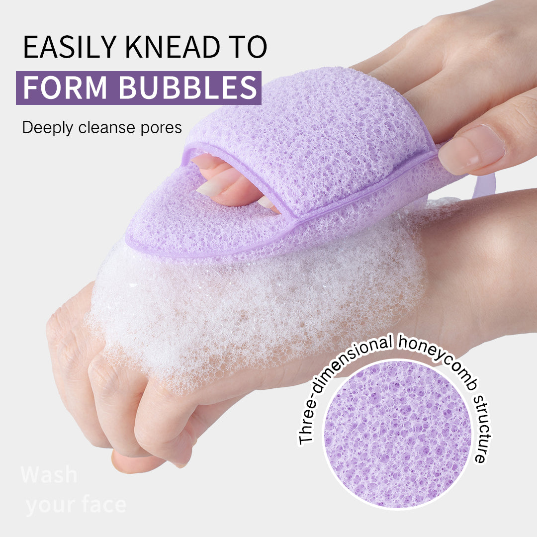 OPZI PureFoam Hydrophilic Cleansing Sponge – Soft, Deep‑Clean Mesh Puff