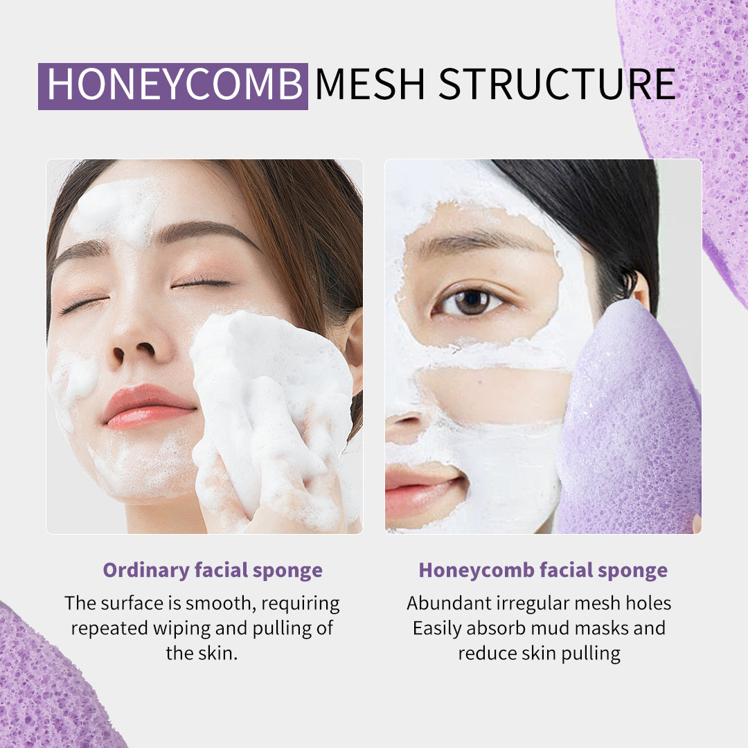 OPZI PureFoam Hydrophilic Cleansing Sponge – Soft, Deep‑Clean Mesh Puff